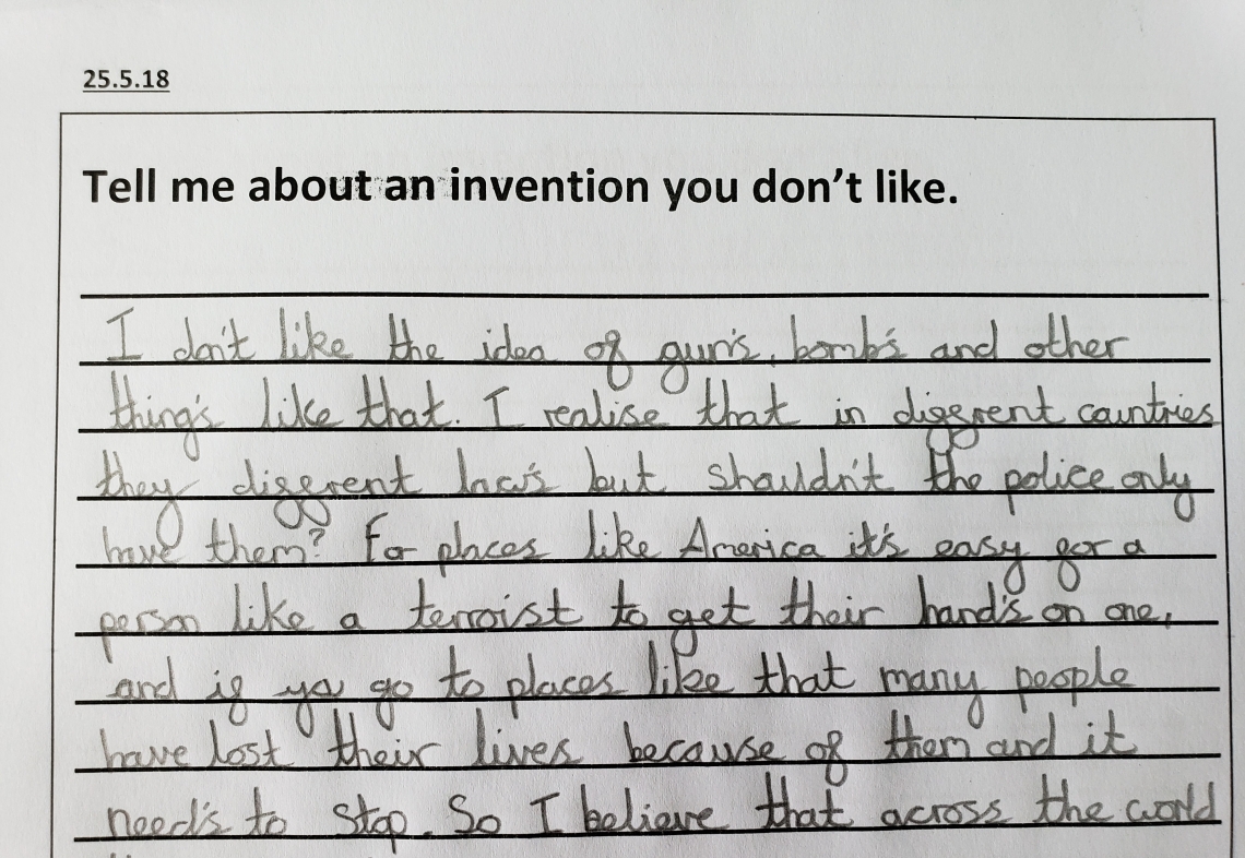 Children's opinions about inventions