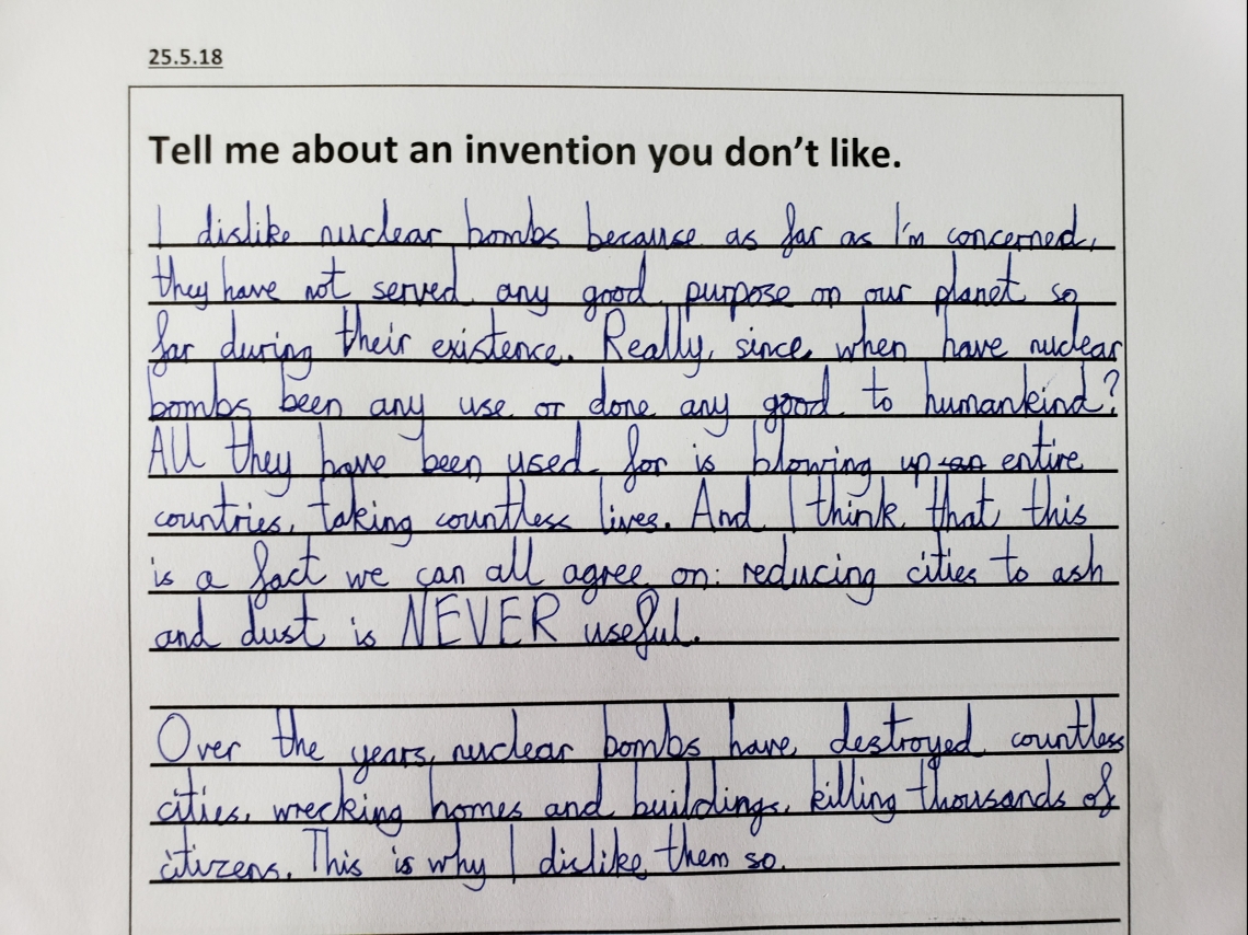 Children's opinions about inventions