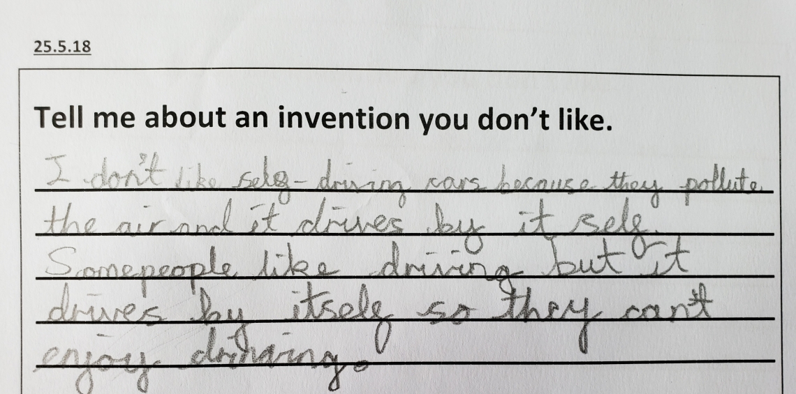 Children's opinions about inventions