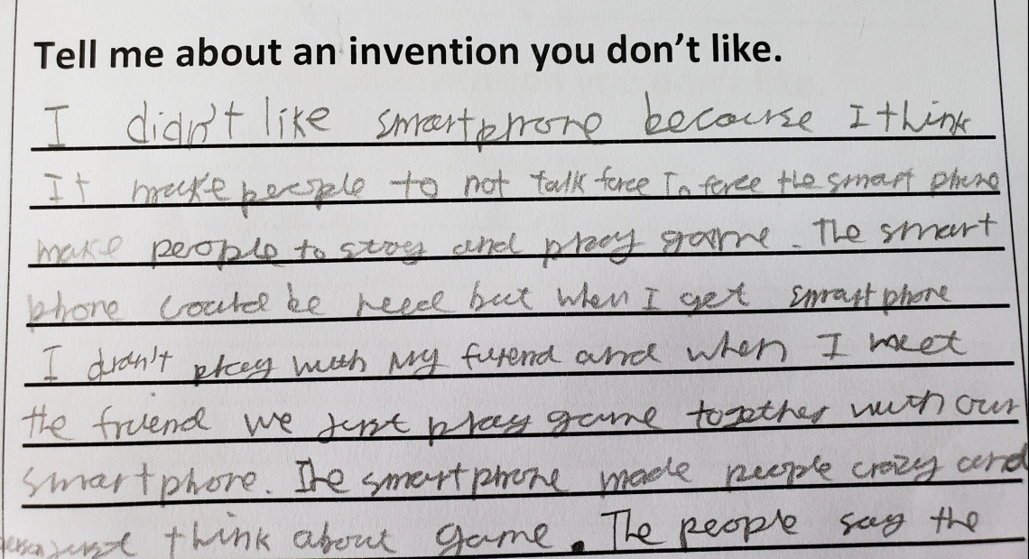 Children's opinions about inventions