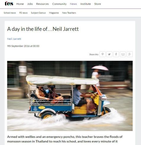 My article for the TES about teaching in Thailand.