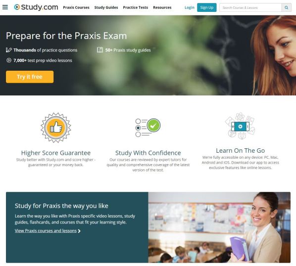 Study.com Praxis Hub