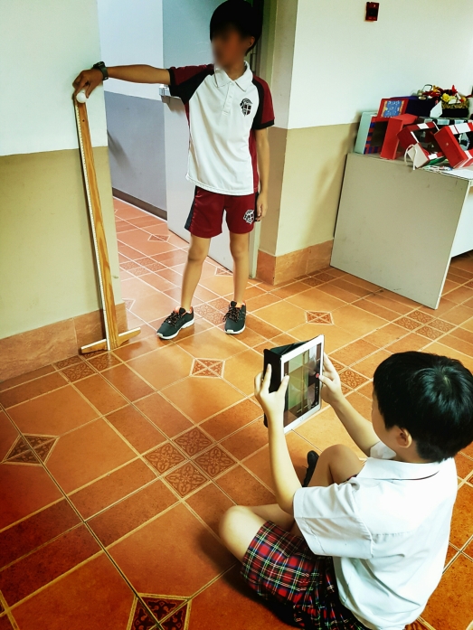 slo-mo recording in the classroom