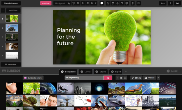 Slidebot - classroom presentations