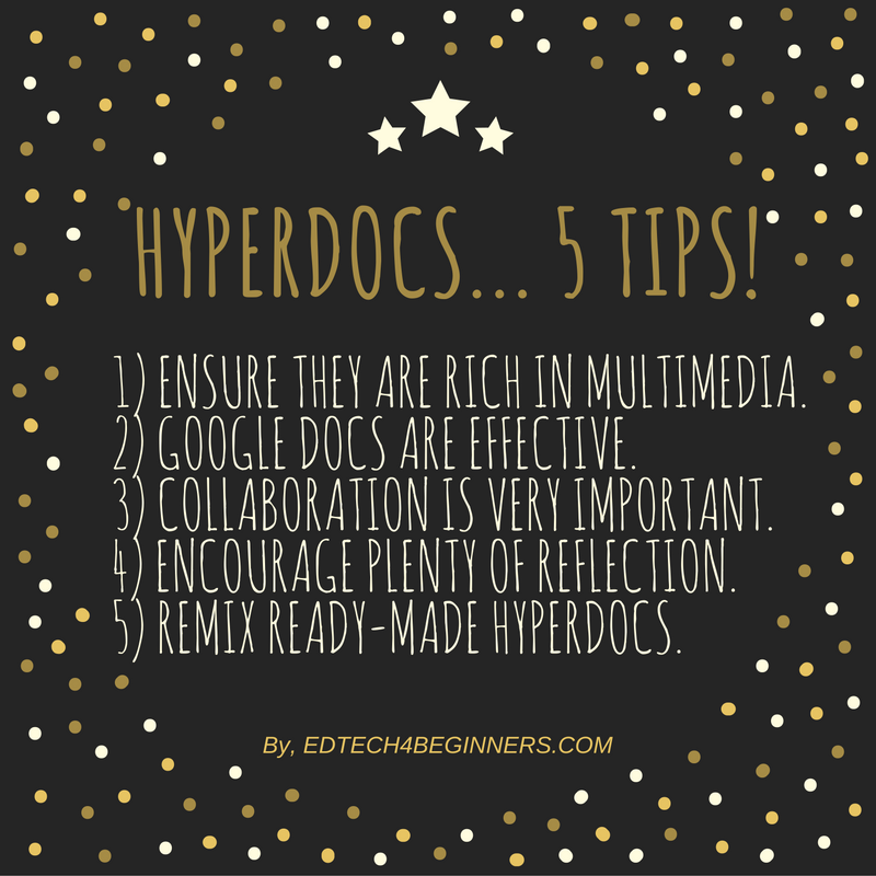 Hyperdocs - tips for teachers and educators