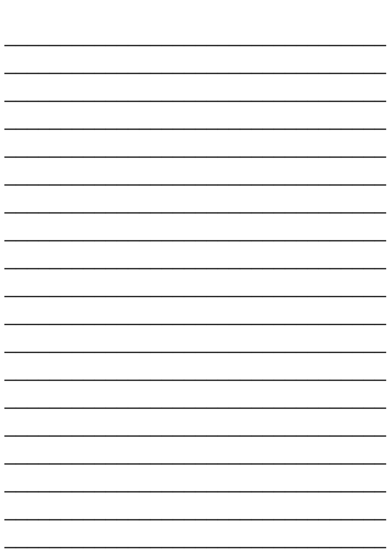 Medium lined paper template