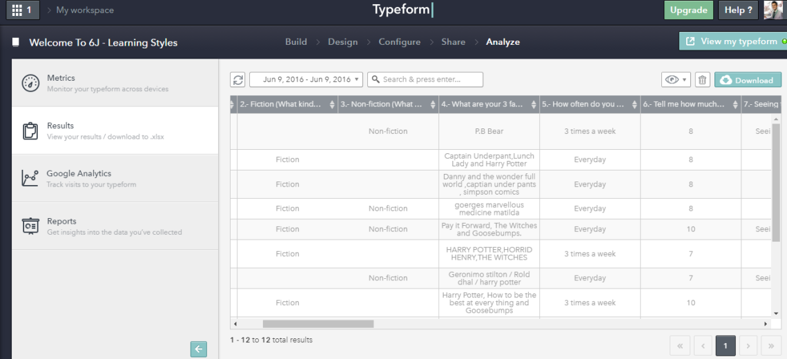 Typeform in the classroom