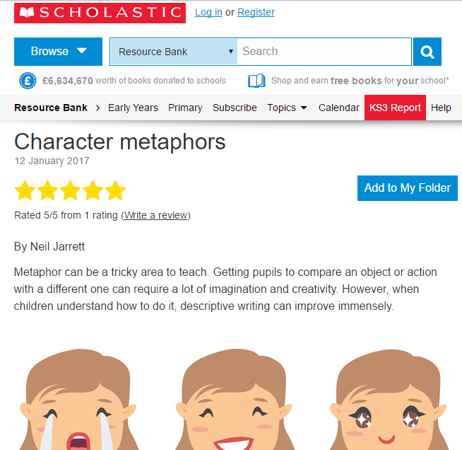 Online resource - metaphors