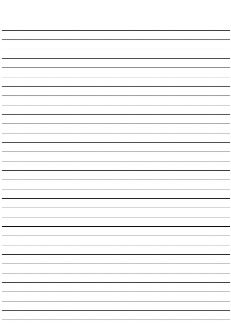 Small lined paper template