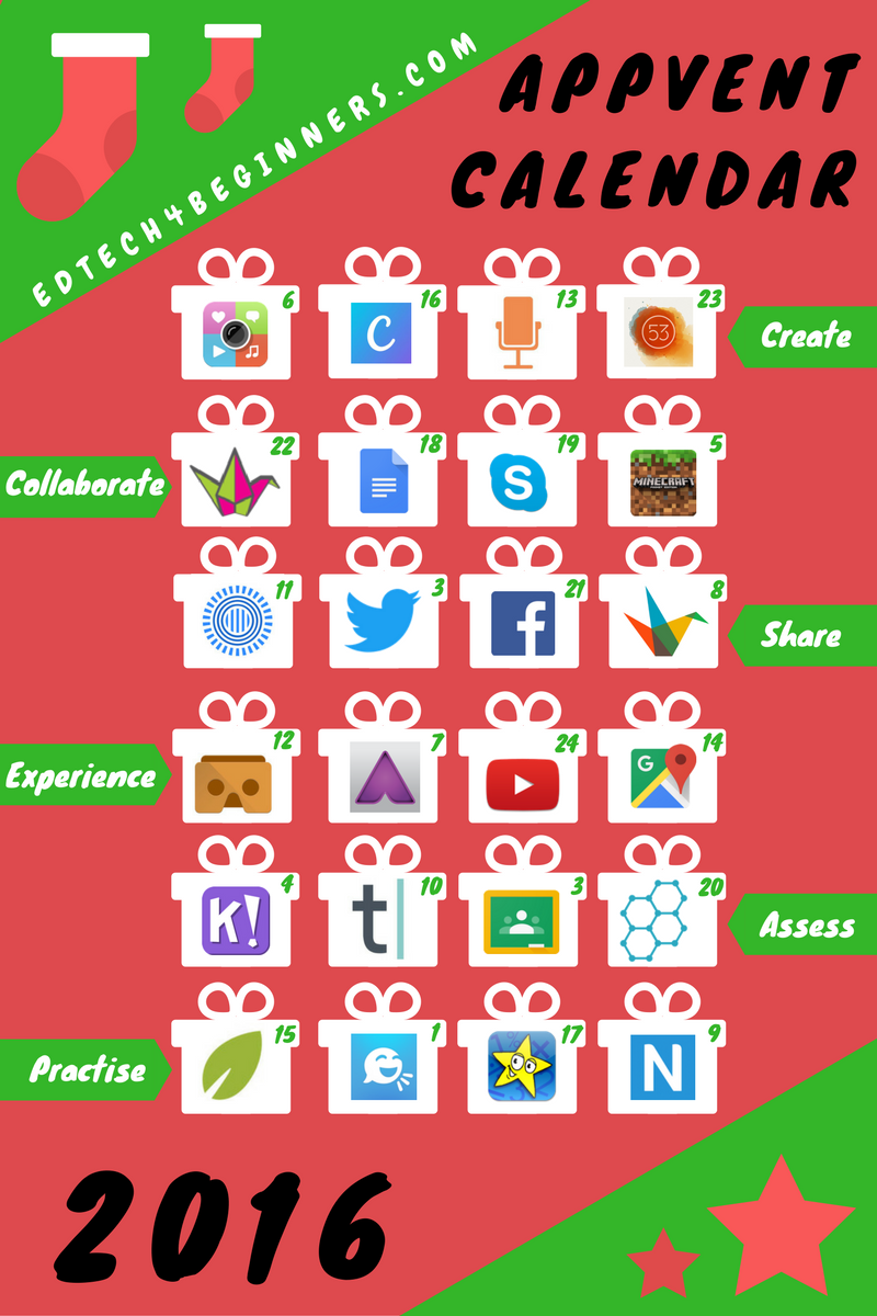 AppVent Calendar 2016 - Best Educational Apps Of The Year